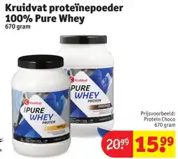 Kruidvat Kruidvat proteïnepoeder 100% Pure Whey aanbieding