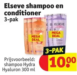 Kruidvat Elseve shampoo en conditioner aanbieding