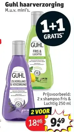 Kruidvat Guhl haarverzorging aanbieding