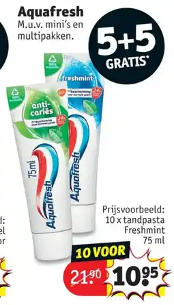 Kruidvat Aquafresh aanbieding