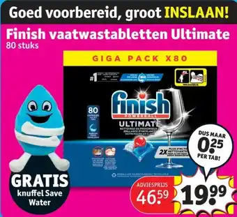 Kruidvat Finish vaatwastabletten Ultimate aanbieding