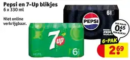 Pepsi en 7-Up blikjes