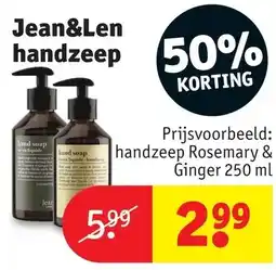 Kruidvat Jean&Len handzeep aanbieding