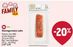 Delhaize Warmgerookte zalm aanbieding