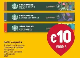 Delhaize Starbucks by Nespresso Koffie in capsules aanbieding