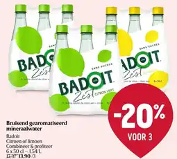 Delhaize Badoit Bruisend gearomatiseerd mineraalwater aanbieding