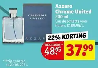 Kruidvat Azzaro chrome united edt aanbieding