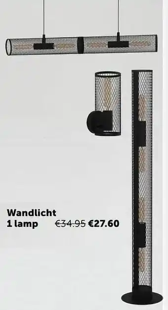 Zelfbouwmarkt Wandlicht 1 lamp aanbieding