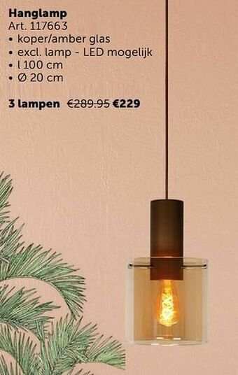 Zelfbouwmarkt Hanglamp 3 lampen aanbieding