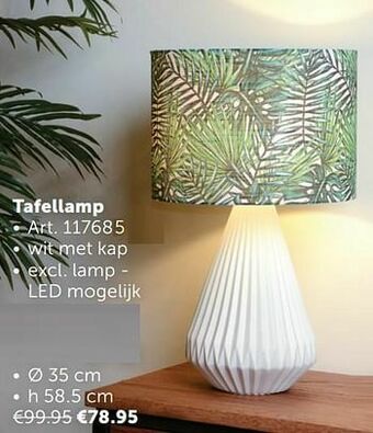 Zelfbouwmarkt Tafellamp aanbieding