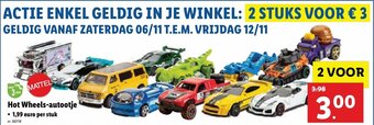 Lidl Hot Wheels-autootje aanbieding