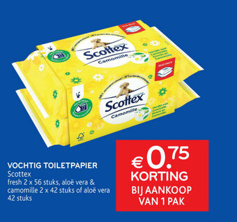 Vochtig toiletpapier Scottex