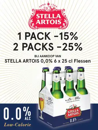 Alvo Stella artois 0,0% 6 x25 cl Flessen aanbieding