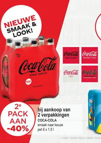 Alvo Coca-cola smaak naar keuze pet 6 x 1,5 l aanbieding