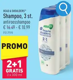 ALDI HEAD & SHOULDERS Shampoo, 3 x 300ml aanbieding
