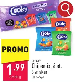 ALDI CROKY Chipsmix, 6 x 30g aanbieding