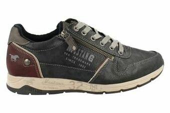 Berca Shoes Mustang Veterschoen Heren Functionele Rits - Blauw aanbieding