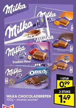 Big Bazar MILKA CHOCOLADEREPEN aanbieding