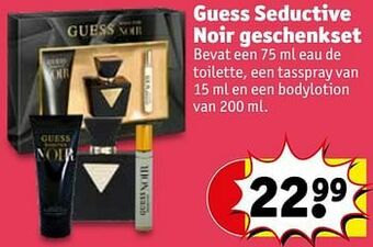 Kruidvat Guess seductive noir geschenkset aanbieding