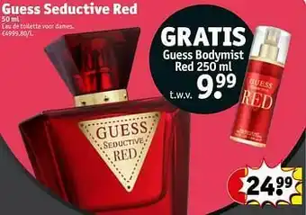 Kruidvat Guess seductive red edt aanbieding