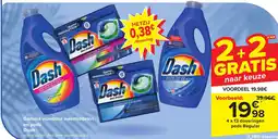 Carrefour Dash Gamma vloeibare wasmiddelen en pods aanbieding