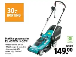 GAMMA Makita grasmaaier ELM3720 1400W aanbieding