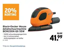 GAMMA Black+Decker Mouse detailschuurmachine BEW230K-QS 55W aanbieding