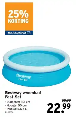 GAMMA Bestway zwembad Fast Set aanbieding
