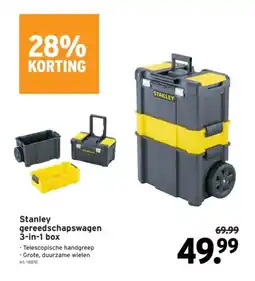 GAMMA Stanley gereedschapswagen 3-in-1 box aanbieding