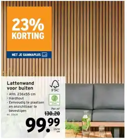 GAMMA Lattenwand voor buiten aanbieding
