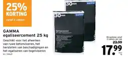 GAMMA GAMMA egaliseercement 25 kg aanbieding