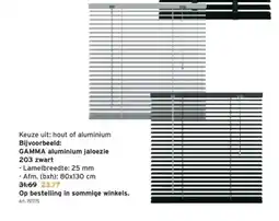 GAMMA GAMMA aluminium jaloezie 203 zwart aanbieding