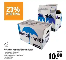 GAMMA GAMMA verhuis/bewaardozen aanbieding