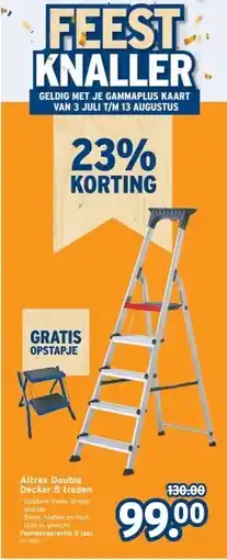 GAMMA Altrex Double Decker 5 treden aanbieding