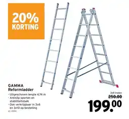 GAMMA GAMMA Reformladder aanbieding