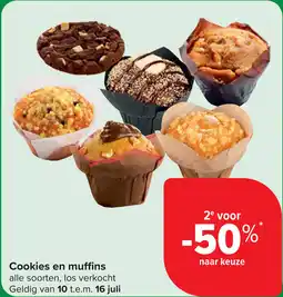Carrefour Market Cookies en muffins aanbieding