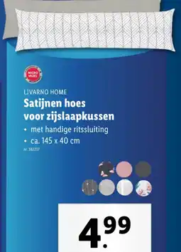 Lidl LIVARNO HOME Satijnen hoes voor zijslaapkussen aanbieding