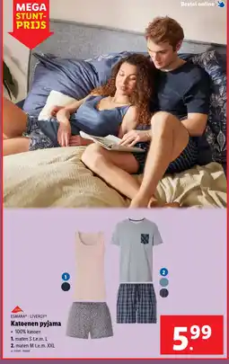 Lidl ESMARA - LIVERGY Katoenen pyjama aanbieding