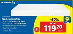 Lidl LIVARNO HOME Koudschuimmatras aanbieding