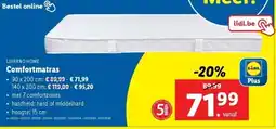 Lidl LIVARNO HOME Comfortmatras aanbieding