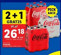 Lidl Coca-Cola Frisdrank 3 x 6 x 1.5L aanbieding