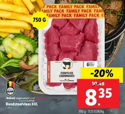 Lidl Rundstoofvlees XXL 750g aanbieding