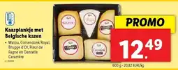 Lidl Kaasplankje met Belgische kazen 600g aanbieding