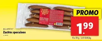 Lidl BEL APPÉTIT Zachte speculoos 10 x 39g aanbieding