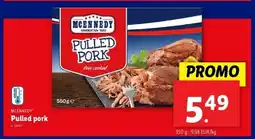 Lidl MCENNEDY Pulled pork 550g aanbieding