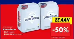 Lidl CHAUDFONTAINE Mineraalwater 2 x 6 x 1.5L aanbieding