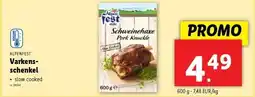 Lidl ALPENFEST Varkensschenkel 600g aanbieding