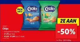 Lidl Croky Chips 2 x 175g aanbieding