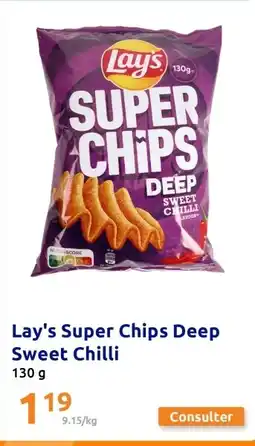 Action Lay's Super Chips Deep Sweet Chilli aanbieding