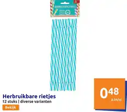 Herbruikbare rietjes
